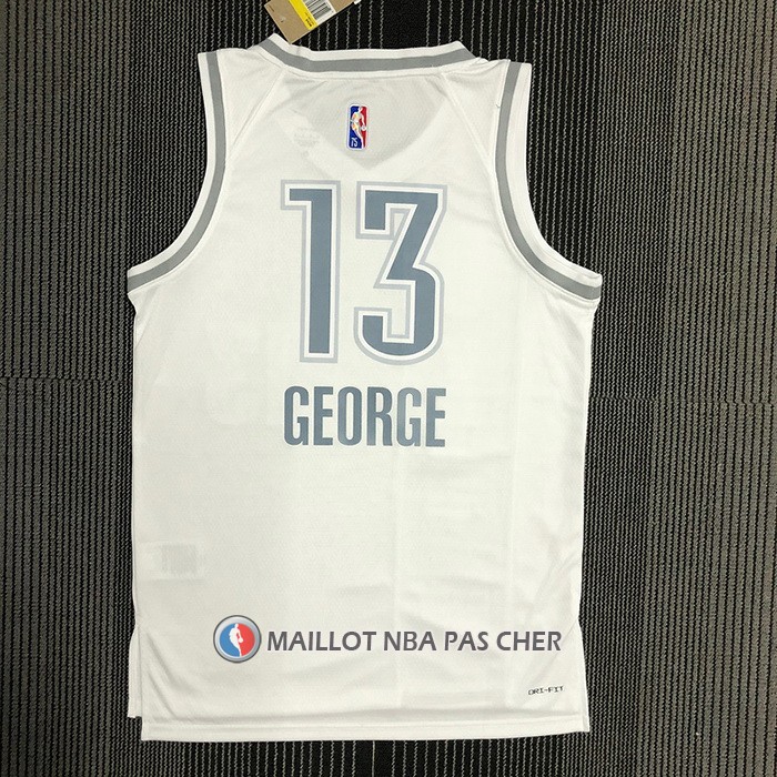 Maillot Oklahoma City Thunder Paul George NO 13 Ville 2021-22 Blanc